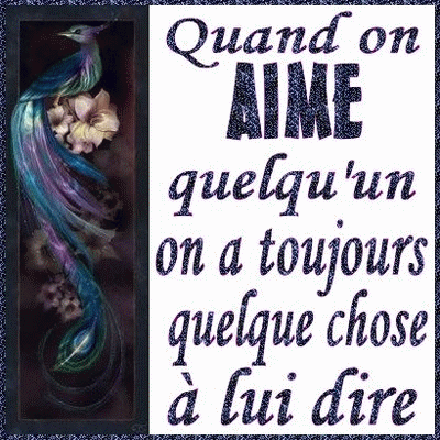 Aimer quelqu' un...