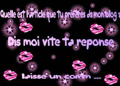 Quel est ton article préféré?
