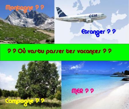 Les vacances...